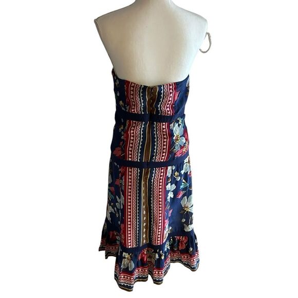 Plenty By Tracy Reese Strapless Silk Dress Size 8 - Picture 4 of 6